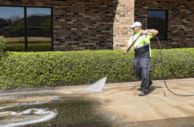 commercial concrete cleaning in sandy springs