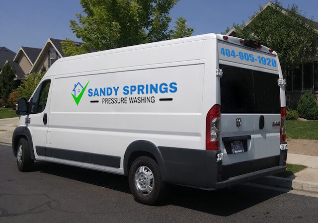 sandy springs pressure washing van